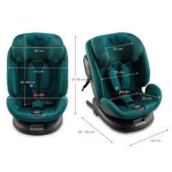 SCAUN AUTO KINDERKRAFT XPEDITION 3 I-SIZE 40-150 CM, GREEN - Img 10