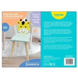 Scaun copii,design girafa, U-Grow - Img 4