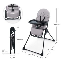 SCAUN DE MASA KINDERKRAFT BINCI, GREY - Img 5