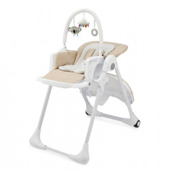 SCAUN DE MASA KINDERKRAFT TUMMIE, PLIABIL, BEIGE - Img 3