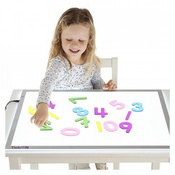 Set 14 numere translucide Curcubeu pentru tablete si mese luminoase - Img 2