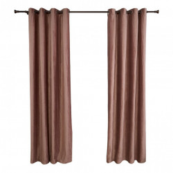 Set 2 draperii catifea 140x270 cm - Bej - Img 1