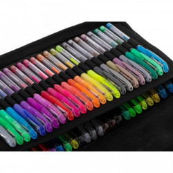Set 242 piese, Pixuri cu gel multicolor + Rezerve + Carte de colorat + Penar - Img 9