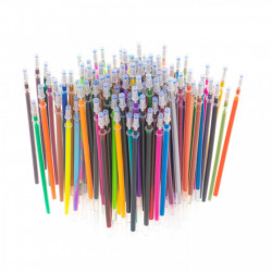 Set 242 piese, Pixuri cu gel multicolor + Rezerve + Carte de colorat + Penar - Img 14