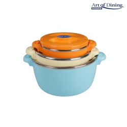 SET 3 CASEROLE TERMICE 2+4+6L,BELLY BLUE - Img 15