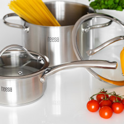 SET 3 OALE INOX 18/10 TEESA COOK EXPERT MASTE - Img 11
