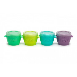 SET 4 RECIPIENTE SILICON SNAP&GO, MELII, 118 ML - Img 2