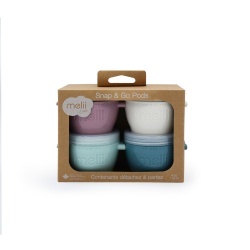 SET 4 RECIPIENTE SILICON SNAP&GO, MELII LUXE, 4*118 ML - Img 4