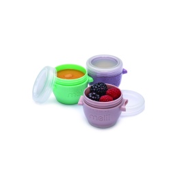 SET 6 RECIPIENTE SILICON SNAP&GO, MELII, 59 ML - Img 2