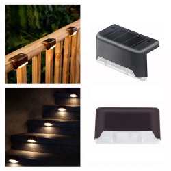 Set 8 Lampi solare LED pentru iluminat scari exterioare cu senzor crepuscular - Img 3