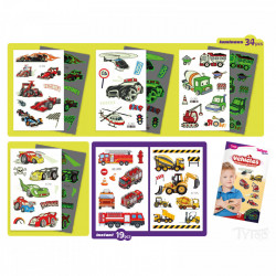 Set autocolante pentru tatuaj vehicul - 53 buc/pachet - Img 5