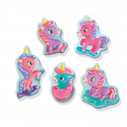 Set creativ pentru copii cu mulaj si pictura - Baby unicorn - Img 2