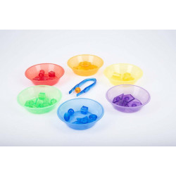 Set de 6 boluri translucide colorate pentru activitati senzoriale - Img 2
