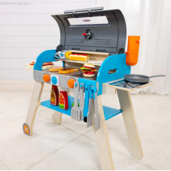 Set de joaca din lemn cu accesorii Grill si Pizza - Img 3