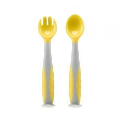 Set lingurita si furculita,galben,U-Grow - Img 3