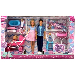 SET STEFFI LOVE FAMILIE CU COPILAS NOU-NASCUT SURPRIZA