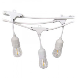 SIR ILUMINAT FESTIV CU SOCLU E27X15BUC 15M IP65 - ALB - Img 1