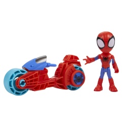 SPIDEY PRIETENII EXTRAORDINARI SET MOTOCICLETA SI FIGURINA SPIDEY 10CM - Img 5