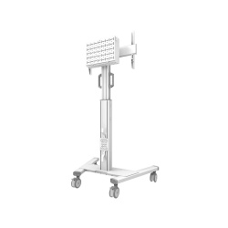 Stand podea mobil NM MUp 37-75" 70kg alb - Img 3
