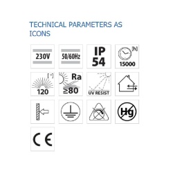 STARK LED 2X3W SQ/BK IP54 VIVALUX - Img 4