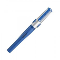 STILOU PELIKANO, PENITA L, GRIP ERGONOMIC, PENTRU STANGACI, 1 PATRON MARE ALBASTRU INCLUS, CULOARE ALBASTRU, IN CUTIE DE CARTON