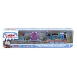 THOMAS LOCOMOTIVA MOTORIZATA THOMAS CRYSTAL CAVES CU 2 VAGOANE - Img 1