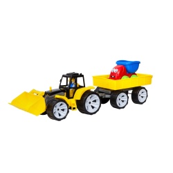 TRACTOR BAMS FATA ZAMBITOARE NEGRU GALBEN - Img 2