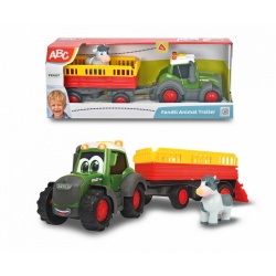 TRACTORAS CU REMORCA PENTRU ANIMALE CU FIGURINA VACUTA - Img 1