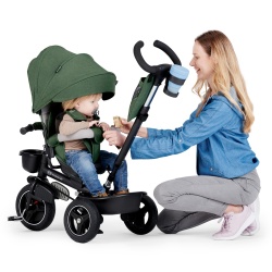 TRICICLETA KINDERKRAFT SPINSTEP, GREEN - Img 5