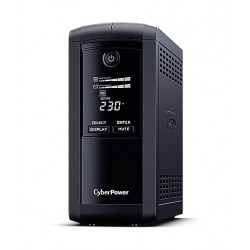 UPS CYBER POWER Line Int. cu management, LCD, tower, 1000VA/ 550W, AVR, 4 x socket Schuko, display LCD, 1 x baterie 12V/9Ah, Backup 1- 8 min, incarcare 8h, conector USB, port RS232, combo RJ45, GreenPower (Energy Saving),"VP1000ELCD" (include TV 8 l
