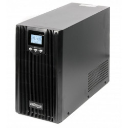UPS GEMBIRD, Line Int. cu sinusoida pura cu management, mini tower, 3000VA/2400W, AVR, IEC x 6, 4 x baterie 12V/9Ah, display LCD, back-up 21 - 30 min., "EG-UPS-PS3000-01", (include TV 8 lei) - Img 1