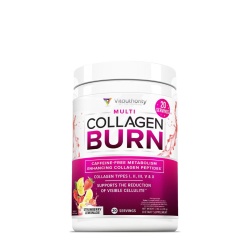Vitauthority Multi Collagen Burn,caffeine-free Metabolism Enhancing Collagen Peptides, Formula Pentru Reducerea Celulitei Si Arderea Grasimilor Cu Aroma De Limonada De Capsuni, 216 G
