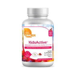 Zahler Kidsactive, Formula Pentru Imbunatatirea Capacitatii De Concentrare Si Atentie A Copiilor Cu Aroma De Punch De Fructe, 60 Tb - Img 1