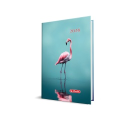AGENDA DATATA A5 352PAG COPERTA BURETATA MOTIV FLAMINGO 2026