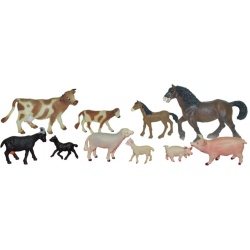 Animale domestice cu puii set de 10 figurine - Miniland - Img 1