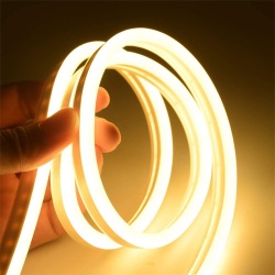 BANDA LED COB FLEXIBILA 10MM 3000K IP65 ROLA 100M - Img 3