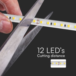 BANDA LED SMD 2835 10.5W/M 220-240V IP65 ROSU ROLA 50M - Img 8