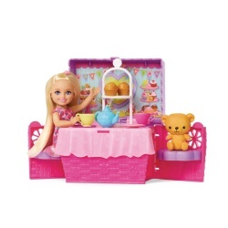 BARBIE FAMILY AND FRIENDS SET CLUBUL LUI CHELSEA PETRECERE CU CEAI SURPRIZA - Img 2