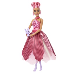 BARBIE PETAL POP SET PAPUSA BARBIE TRANDAFIR ROSU SI ACCESORII - Img 8