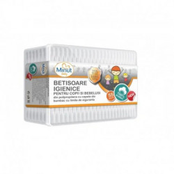 BETISOARE DE URECHI COPII MINUT BABY 55BUC