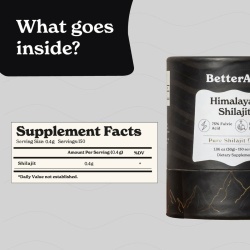 Better Alt Shilajit Himalayan, Rasina Pura Cu 75% Acid Fulvic, 30g - Img 13