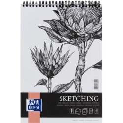 BLOC DESEN OXFORD SKETCHING A4 50F 130G/MP SPIRA FSCÂ® MIX70% COLECTIA ARTISTIC