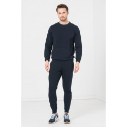 Bluza coton casual barbati navy-m - Img 2