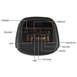BOXA PORTABILA 2X6" 50W RMS BT/FM/AUX - Img 8
