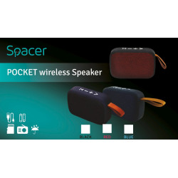 BOXA SPACER portabila bluetooth - SPB-POCKET-RED - Img 5