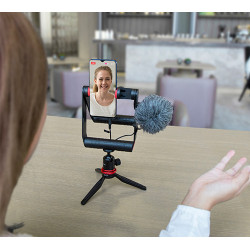Boya BY-VG380 Vlogger Kit Cu Microfon BY-MM1, Mini Trepied + Holder, pentru Smartphone - Img 2