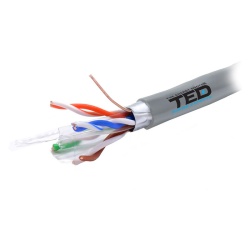 CABLU FTP CAT 6 CUPRU 0.52MM 305M TED ELECTRIC - Img 2