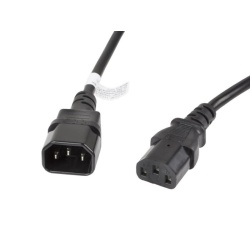 Cablu IEC 320 C13 C14 3 m VDE negru