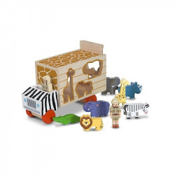 Camion cu forme de sortat Melissa and Doug, 2 personaje - Img 1