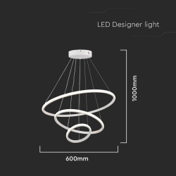 CANDELABRU LED 32W 3000K 60X40X100CM - ALB - Img 3